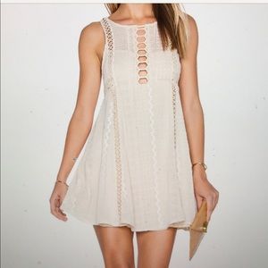 Free People Ivory Mini Dress